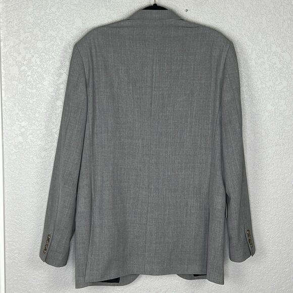 J Crew Ludlow Mens 42L Gray Cross Weave Sport Coat Italian Wool Tollegno - Picture 3 of 8